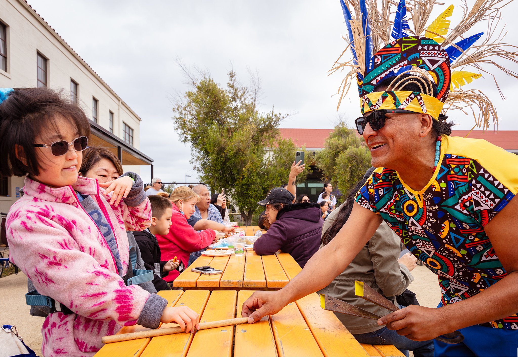 Fogo Na Roupa performs at Access to Adventure Day at Presidio Tunnel Tops in San Francisco on September 16, 2023. Photo by Lizzy Myers.